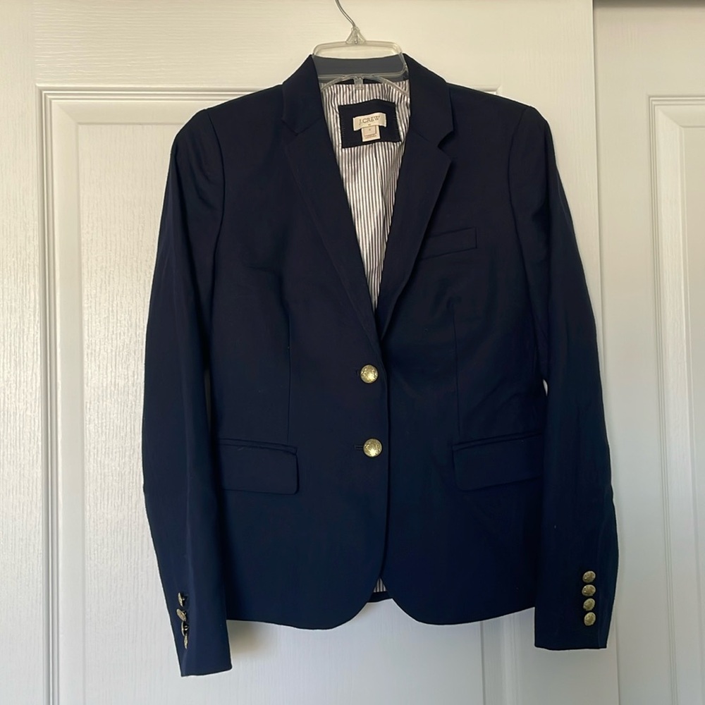 J. Crew Navy wool blazer